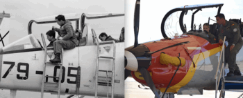 Dos escenas separadas por 38 años, Leonor en el Pilatus y su padre en el C-101