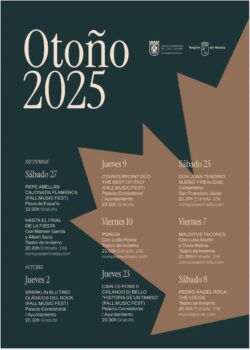 Cartel del Otoño cultural de San Javier Cartel del Otoño cultural de San Javier