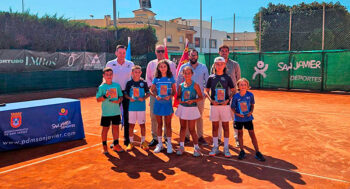 Finalistas en el Regional Benjamín de Tenis celebrado en San Jvier