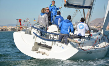 Regata en el Mar Menor durante el Trofeo Carabela de Plata