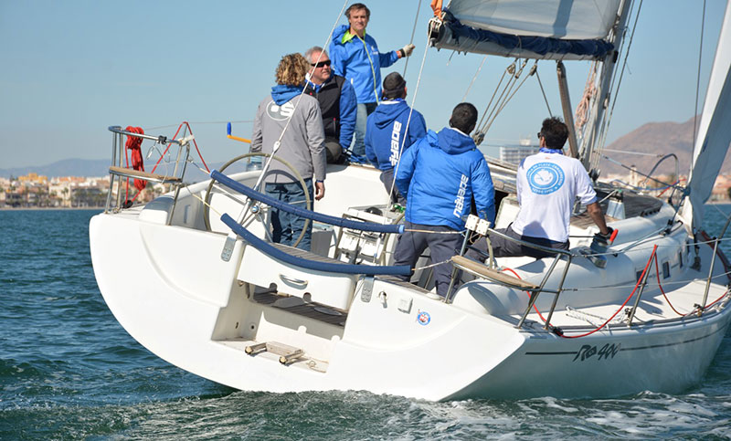 Regata en el Mar Menor durante el Trofeo Carabela de Plata