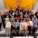 Grupo de personas en la inauguración de las fiestas de San Javier 2025