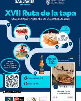 Cartel promocional de la XVII Ruta de la Tapa en San Javier