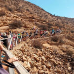 Grupo de personas en una visita teatralizada en Cabezo Gordo