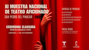 Ceremonia de clausura de la XI Muestra Nacional de Teatro Aficionado en San Pedro del Pinatar