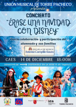 Cartel del concierto Érase una Navidad con Disney en Torre Pacheco