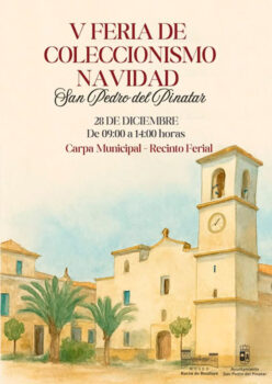 Cartel de la V Feria de Coleccionismo de Navidad en San Pedro del Pinatar