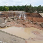 Daños en la rambla de Cobatillas tras inundaciones recientes