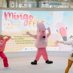 Actuación en el MingoFest con la mascota Mingo y bailarines.