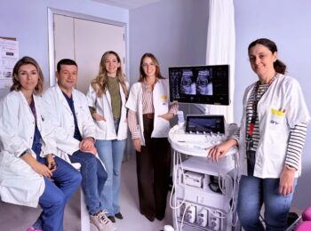 Equipo médico en la nueva unidad de cardiología fetal del Hospital Los Arcos