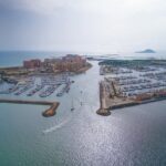 Vista aérea del Puerto Deportivo Tomás Maestre en La Manga del Mar Menor
