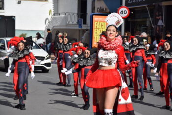 Bailarinas del Ballet Kebanna en el Carnaval de San Pedro del Pinatar