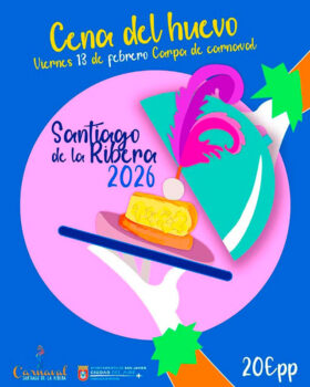 Cartel del evento Cena del Huevo en Santiago de la Ribera 2026