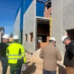 Construcción del nuevo pabellón deportivo en Santiago de la Ribera