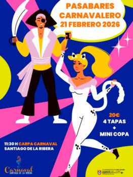 Cartel del Pasabares Carnavalesco en Santiago de la Ribera