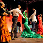 Bailarines del Ballet Flamenco de Lo Ferro en una actuación en vivo
