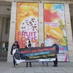 Protesta en Berlín por la defensa del Mar Menor durante Fruit Logistica
