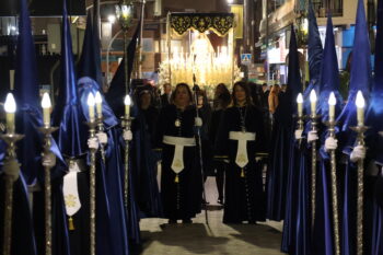Procesión de la Virgen de los Dolores en San Pedro del Pinatar con cofrades