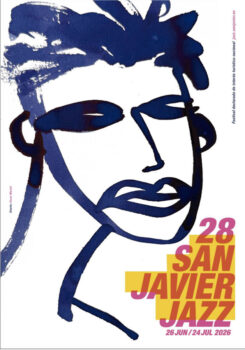 Cartel del 28 Festival de Jazz de San Javier con ilustración artística