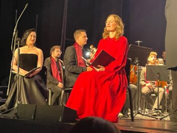 Artistas en el escenario durante el concierto de Mozart en San Javier