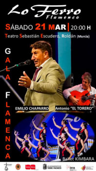 Actuación de flamenco con Emilio Chaparro y Antonio El Torero en Roldán