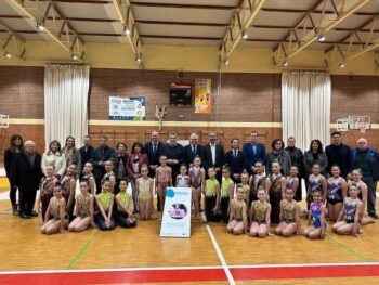 Inauguración del Pabellón Luis Manzanares con participantes de gimnasia rítmica