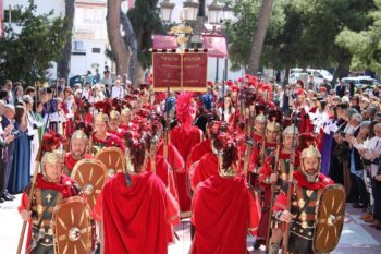 Desfile del Tercio Romano durante la Semana Santa en San Pedro del Pinatar