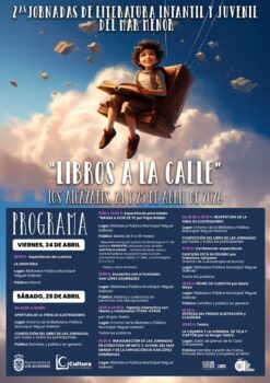 Cartel de las II Jornadas de Literatura Infantil y Juvenil en Los Alcázares