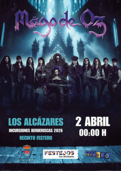 Cartel del concierto de Mago de Oz en Los Alcázares para 2026