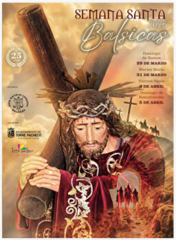 Cartel de Semana Santa 2026 en Balsicas con imagen religiosa