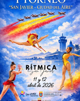 Gimnastas compitiendo en el Torneo Rítmica San Javier 2026