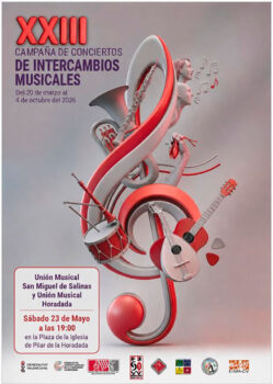 Cartel de la campaña de conciertos de intercambios musicales en Pilar de la Horadada