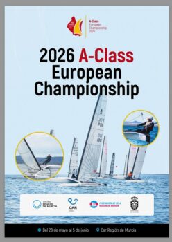Cartel del Campeonato de Europa de Clase A en Los Alcázares