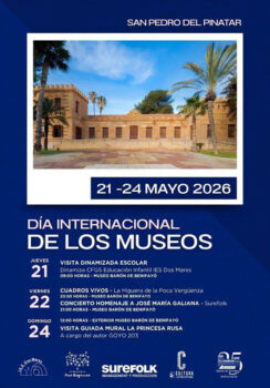 Cartel del Día Internacional de los Museos en San Pedro del Pinatar