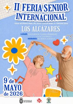 Cartel de la II Feria Internacional del Ocio y la Salud para la Tercera Edad en Los Alcázares