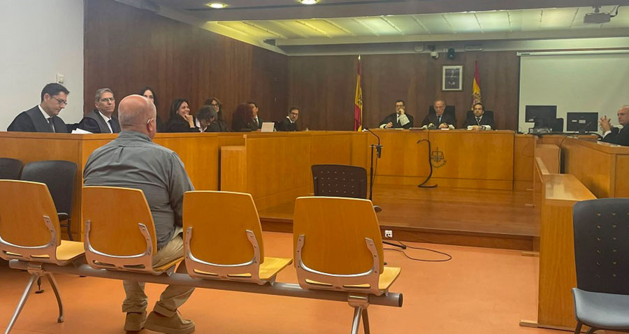 Vista del juicio suspendido del Mar Menor en el Palacio de Justicia de Cartagena