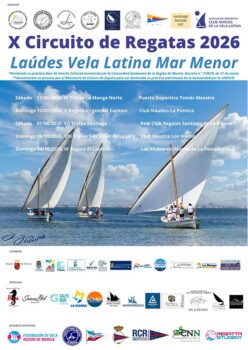 Cartel del X Circuito de Regatas de Vela Latina en Mar Menor