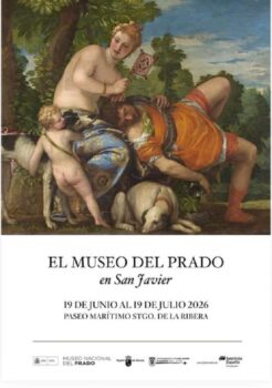 Cartel de la exposición del Museo del Prado en Santiago de la Ribera