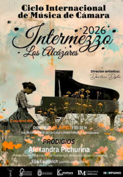 Cartel del ciclo internacional de música de cámara Intermezzo en Los Alcázares