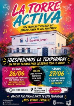 Cartel del evento La Torre Activa en Los Alcázares