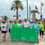 Participantes de la marcha solidaria contra el cáncer en San Javier
