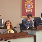 Reunión del Pleno de San Javier con retrato del Rey ausente