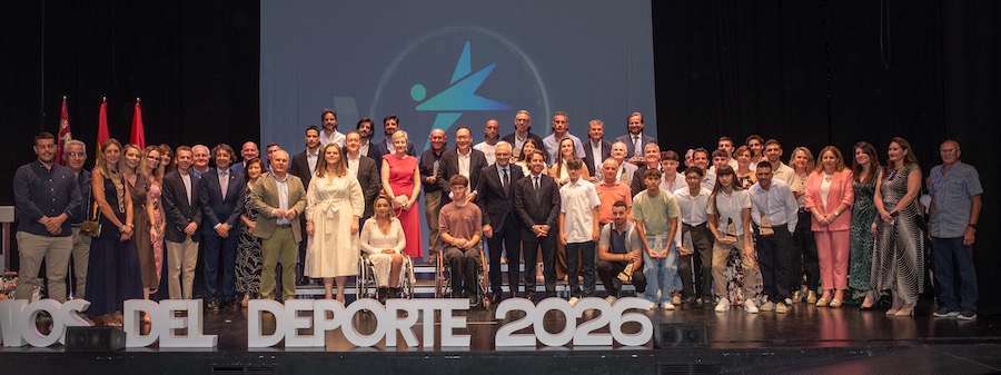 Grupo de premiados en los Premios del Deporte 2026 en Torre Pacheco