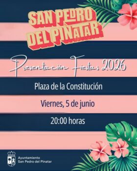 Cartel de presentación de las fiestas patronales de San Pedro del Pinatar 2026