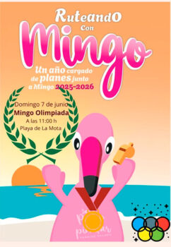 Cartel del evento Mingo Olimpiada en Playa de La Mota