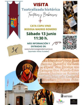 Cartel de visita teatralizada sobre Trinitarios y Berberiscos en Torre Pacheco