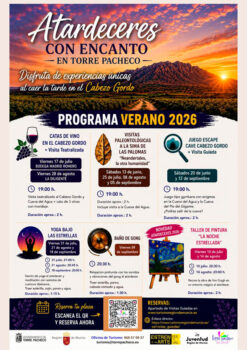 Cartel del evento Atardeceres con Encanto en Torre Pacheco