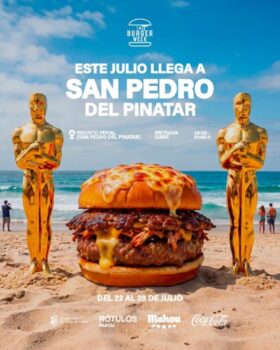 Hamburguesa gigante en la playa de San Pedro del Pinatar