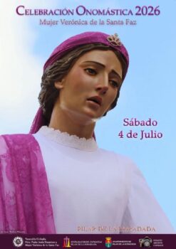 Imagen de la Mujer Verónica de la Santa Faz con vestimenta tradicional