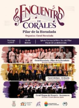 Encuentro de corales en Pilar de la Horadada con tres agrupaciones musicales.